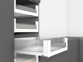 LEGRABOX free внутренний ящик стекло 40кг L500 H177 высота C, белый шелк