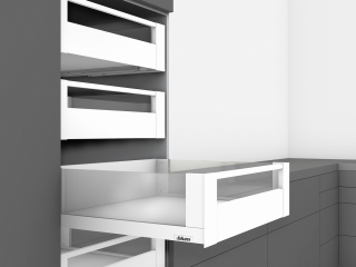 LEGRABOX free внутренний ящик релинг 40кг L500 H177 высота C, белый шелк