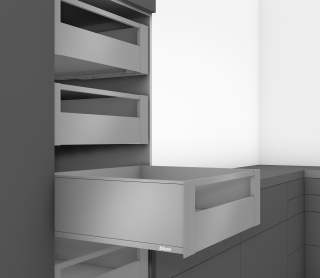 LEGRABOX pure 40кг внутренний ящик L500 H177 высота C передняя панель с релингом серый орион
