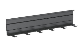 Полка AMATO с 6-ю крючками 250x48x55 мм антрацит