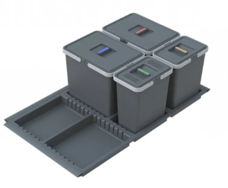 PTC28 09050 7F сист. сорт. 2*15/2*6л, серая