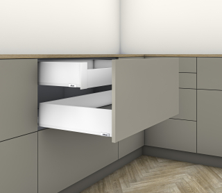 MERIVOBOX L500 внутренний ящик высота K, белый шелк матовый