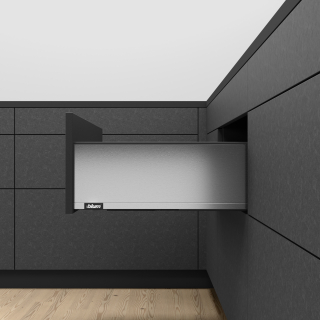 myLEGRABOX pure 40кг L500 H177 высота C, карбон.черн.матовый/нерж.сталь