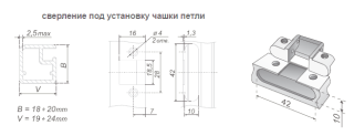 F1-17 Алюминиевый профиль УЗКИЙ, черный матовый 2,95 м