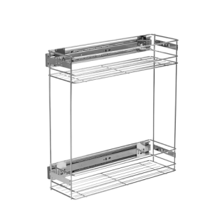 AX-009I/200 CP Корзина двухярусная M200 160*470*485 крепление правое, хром