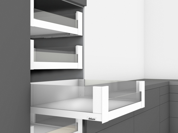 LEGRABOX free внутренний ящик стекло 40кг L500 H177 высота C, белый шелк