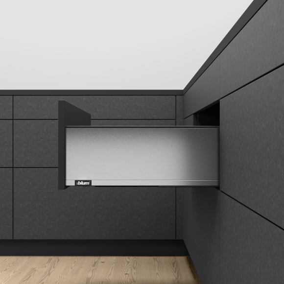 myLEGRABOX pure 40кг L300 H177 высота C, карбон.черн.матовый/нерж.сталь