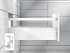 TANDEMBOX antaro TIP-ON BLUMOTION L500 H115 с 1 релингом C, белый шелк