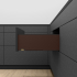 myLEGRABOX pure 40кг L300 H177 высота C, карбон.черн.матовый/Noble rust
