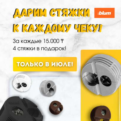 Стяжки BLUM в подарок!